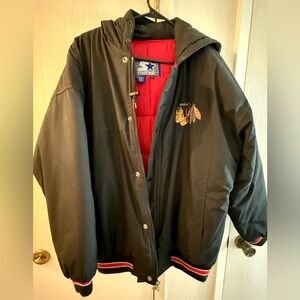 VINTAGE 90s Chicago Blackhawks Parka